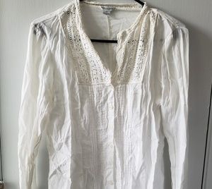 american eagle lemon button down shirt